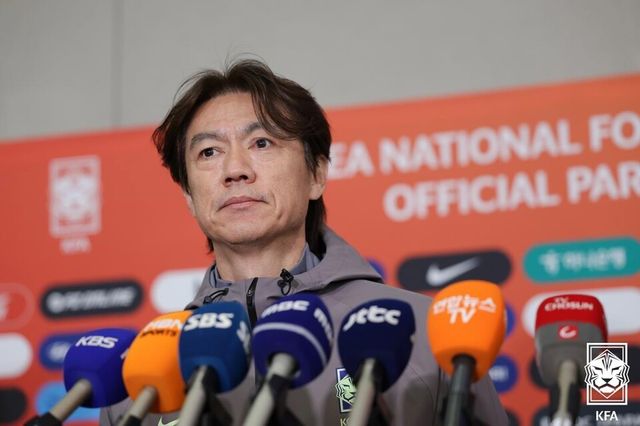 한국 축구 대표팀 홍명보 감독. /사진=대한축구협회