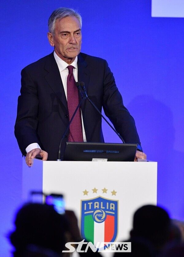 가브리엘레 그라비나 이탈리아축구협회장. /사진=뉴시스(AP)