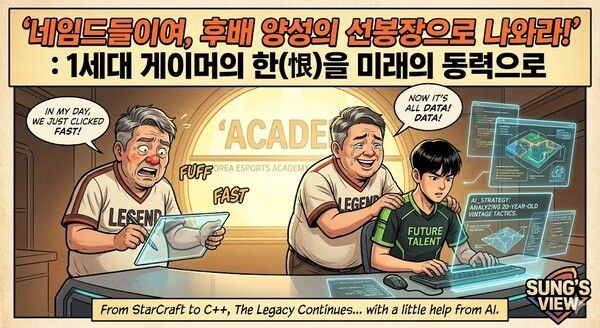 스타크래프트 1세대 프로게이머가 “이제는 낭만이 아닌 시스템으로 가야 할 때”라며 이스포츠 생태계의 구조적 개편을 촉구했다.&nbsp;/삽화=AI작업(STN)