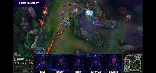 10일 베트남 하노이 엑스포 센터에서 열린 ‘2026 리그 오브 레전드 챔피언스 코리아(LCK)’ 글로벌 로드쇼 경기 2세트에서 한화생명이 승리하면서 다시 승부를 원점으로 돌렸다. (▲키움DRX & HLE=1:1)./사진=네이버 치지직 라이브영상 캡처