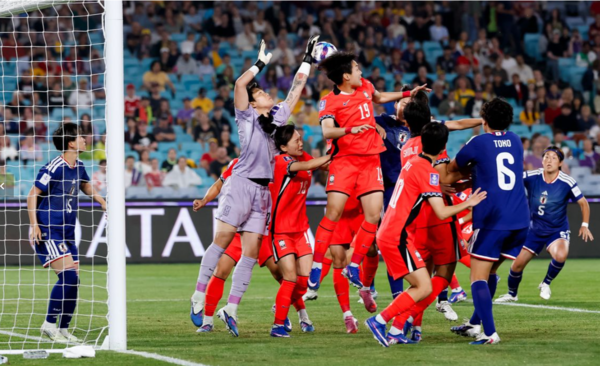 11일 대한민국 U-17 여자 축구대표팀이 중국 쑤저우 타이후 풋볼 스포츠 센터에서 열린 2026 아시아축구연맹(AFC) U-17 여자 아시안컵 8강전에서 일본 U-17 여자 축구대표팀에 0-1로 패했다. /사진= SNS캡처 (AFC U-17 Women’s Asian Cup 공식 포토 페이지)