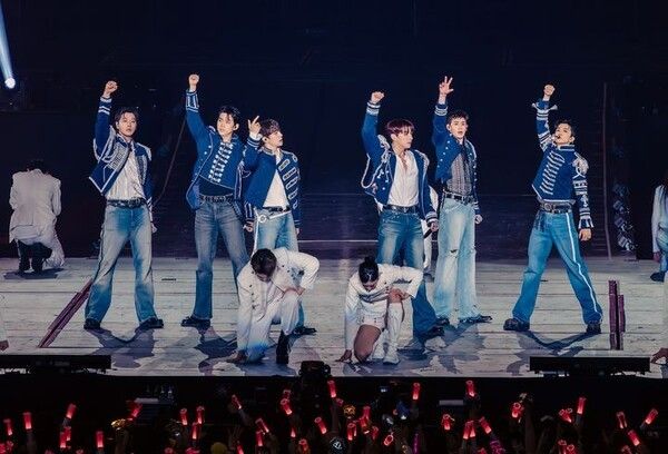그룹 2PM이 일본 도쿄돔에서 데뷔 15주년 콘서트를 개최했다. /사진=JYP엔터테인먼트&nbsp;