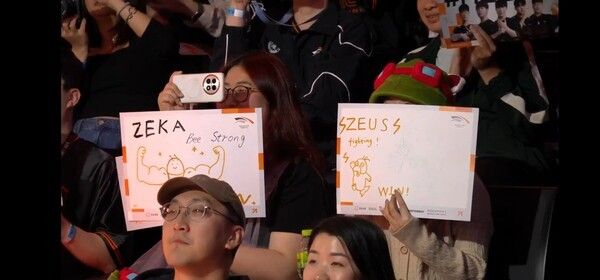 1일 서울 종로구 치지직 롤파크에서 열린 ‘2026 리그 오브 레전드 챔피언스 코리아(LCK)’ 정규 시즌 2라운드 경기에서 한화생명e스포츠가 T1과의 풀세트 접전 끝에 2대1 승리를 거두며 8연승을 질주, 단독 선두에 올랐다. (▲HLE & T1=2:1)./사진=네이버 치지직 라이브영상 캡처