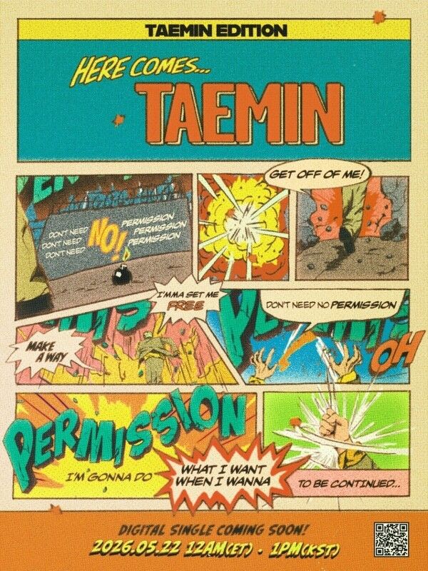태민 신곡 '퍼미션'. /사진=갤럭시코퍼레이션&nbsp;