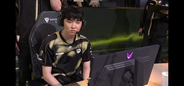 29일 서울 종로구 치지직 롤파크에서 열린 2026 리그 오브 레전드 챔피언스 코리아(LCK) 정규시즌 2라운드 2경기에서 젠지가 한진 브리온을 상대로 1세트를 가져갔다. (▲GEN & BRO=1:0). /사진=네이버 치지직 라이브영상 캡처