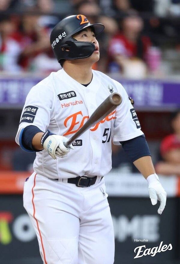10일 한화가 대전 한화생명볼파크에서 열린 2026 신한 SOL KBO리그 KIA와 홈경기에서 4-3으로 승리했다. (▲한화 문현빈, 4타수 1안타 1홈런 1득점 3타점 2삼진). /사진=한화 이글스