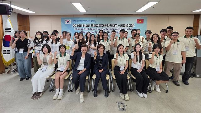 대구 다낭 청소년 국제 교류사업 기념사촬영/사진=대구시