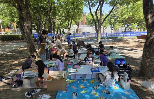 제13회 동구한마음 독서감상화대회 전경. /사진=새마을문고중앙회대구광역시동구지부