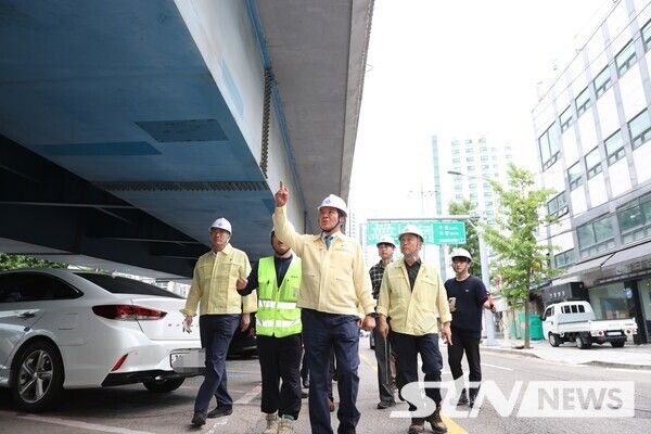 안양시는 호계고가차도 민관 합동 정밀 점검을 선제적으로 실시했다/사진=안양시