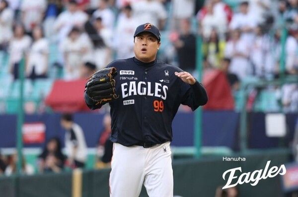 28일 한화가 인천 SSG랜더스필드에서 열린 2026 신한 SOL KBO리그 원정경기에서 SSG를 6-3으로 제압했다.(▲한화 선발투수 류현진, 6이닝 81구 6피안타 7탈삼진1실점). /사진=한화 이글스