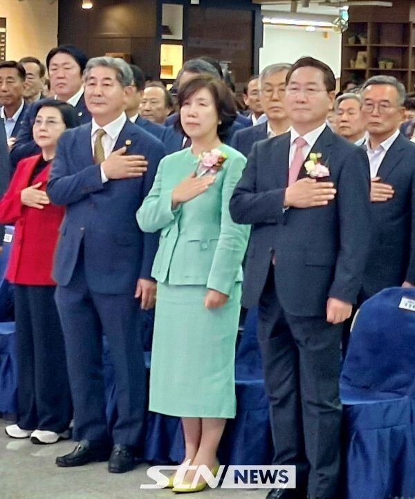 유정복 인천시장 이임식. /사진=STN