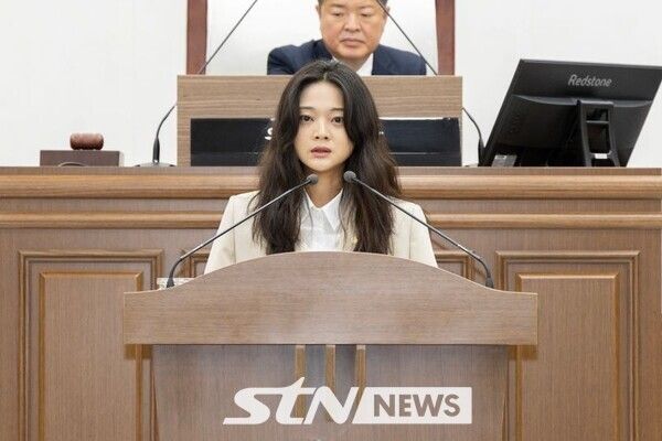 검단구의회 나선희 의원이 5분발언을 하고 있다. /사진=의회