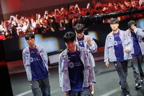 MSI 2026 무대 내려오는 T1 /사진=라이엇게임즈&nbsp;