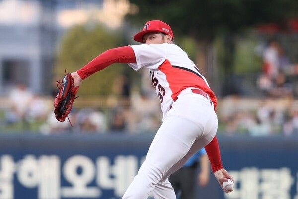 11일 KIA가 광주 KIA챔피언스필드에서 열린 2026 신한은행 SOL KBO리그 삼성과의 경기에서 3대1로 꺾었다. (▲기아 선발투수 올러(승), 6이닝 100구 4피안타 6탈삼진 1실점). /사진=기아 타이거즈