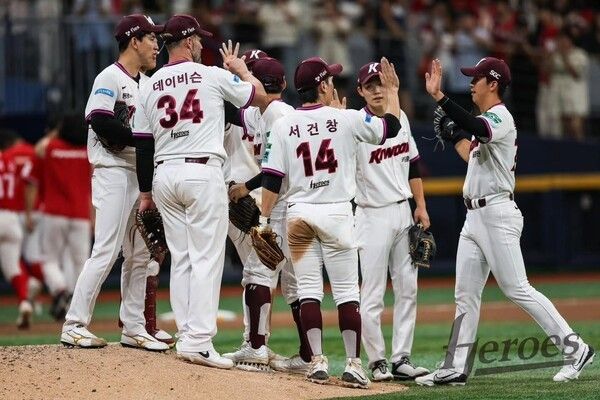 2일 서울 고척스카이돔에서 열린 2026 신한 SOL KBO리그 홈경기에서 키움은 SSG를 5-3으로 제압했다. (▲키움 히어로즈). /사진=키움 히어로즈