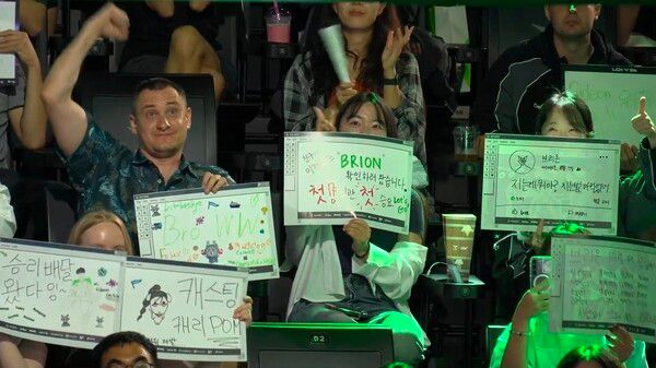 7일 한진 브리온이 서울 종로구 치지직 롤파크 LCK 아레나에서 열린 2026 LCK 3라운드 2주 차 라이즈 그룹 경기에서 BNK 피어엑스를 세트스코어 2대0으로 꺾었다. (▲BRO & BFX=2:0)./사진=네이버 치지직 라이브영상 캡처
