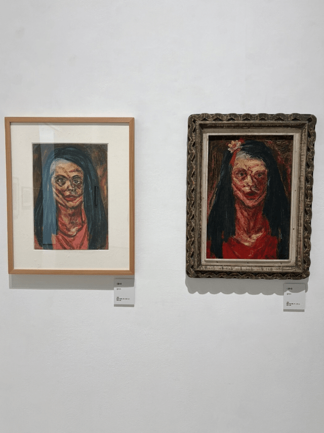 장석수作 ‘광녀’ 미공개작(왼쪽)/사진=봉산문화회관