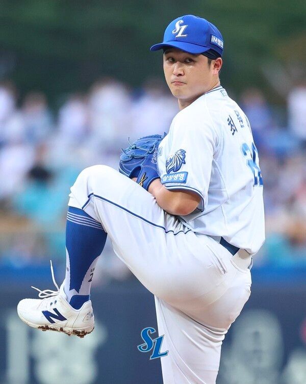 2일 삼성이 대구 삼성라이온즈파크에서 열린 2026 신한 SOL KBO리그 롯데와의 홈경기에서 8-5로 이겼다.(▲삼성 선발투수 최원태(승), 6이닝 89구 4피안타 2피홈런 10탈삼진 2실점). /사진=삼성 라이온즈