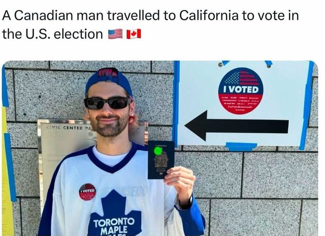 캐나다국적 남성 미대선에 트럼프 투표