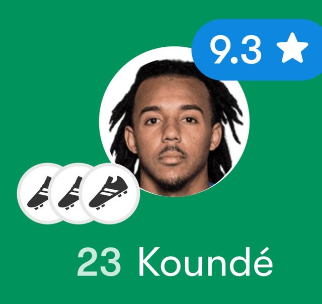 IMG_6885.jpeg [FOTMOB] “어시트릭” 일개미 대장 쥘 쿤데 오늘자 주요스탯