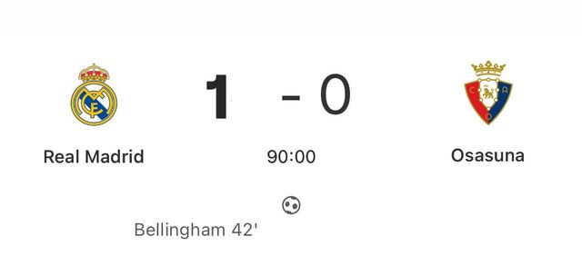 IMG_2659.jpeg [레알 v 오사수나] 벨링엄 선제골으로 홈에서 진땀승 거두는 레알 마드리드 ㄷㄷㄷ