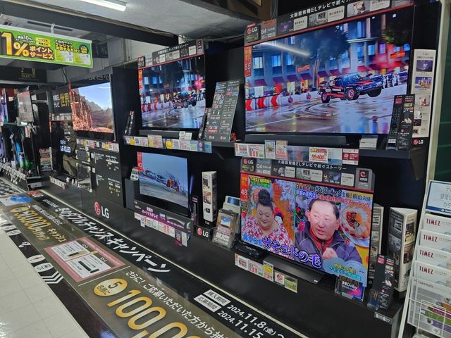 도쿄 빅카메라 가전양판점 LG 티비 근황 ㄷㄷㄷ.jpg