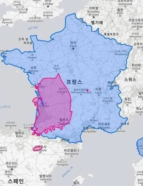 1.jpg 쉽게 보는 프랑스 영토 체감 짤.jpg