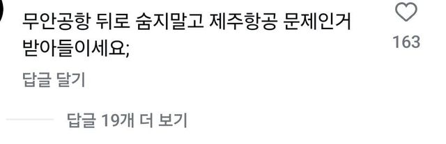 1000006347.jpg 제주항공 인스타 사과문 댓글 무슨 지령받은거 마냥