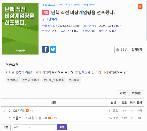 image.png 실시간 트렌드 반영 존나 빠른 웹소설 작가들 ㅋㅋㅋㅋ