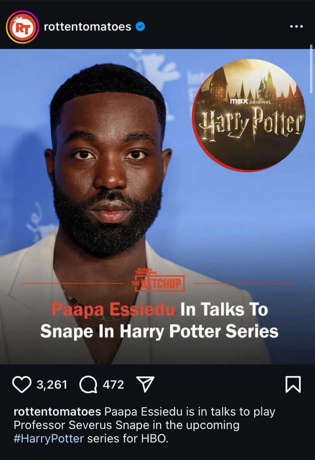 9F5156BF-8CBF-4602-90B1-5CC650EB5829.jpeg 빡침주의) 이번에 제작되는 해리포터 드라마 시리즈의 스네이프역으로 유력한 배우 후보