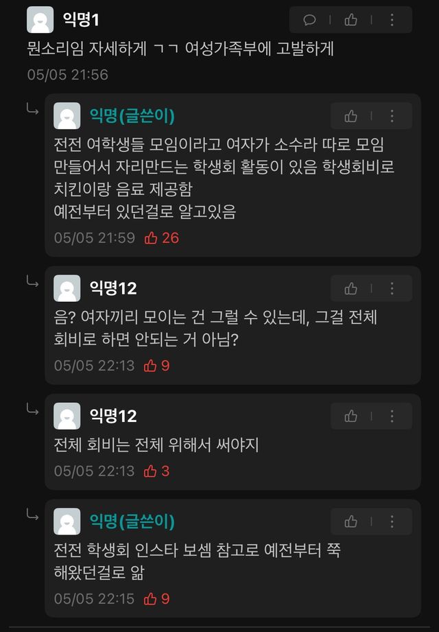 성대 성차별 논란 ㄷㄷ