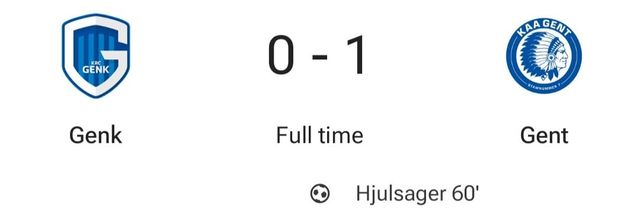 [FotMob] 오늘자 아무도 관심없는 헨트 CAM \'홍현석\' 스탯 (vs 헹크)