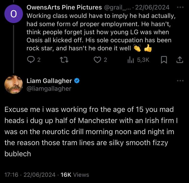 4zRseAh5oYEuo0u0qcQG6K.jpg 자기가 워킹클래스 출신이 아니란 소리 듣고 펄쩍 뛰는 리암 갤러거ㄷㄷㄷ