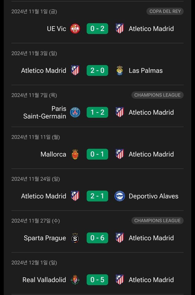 [오피셜] 아틀레티코 마드리드 - 공식전 14연승 달성!