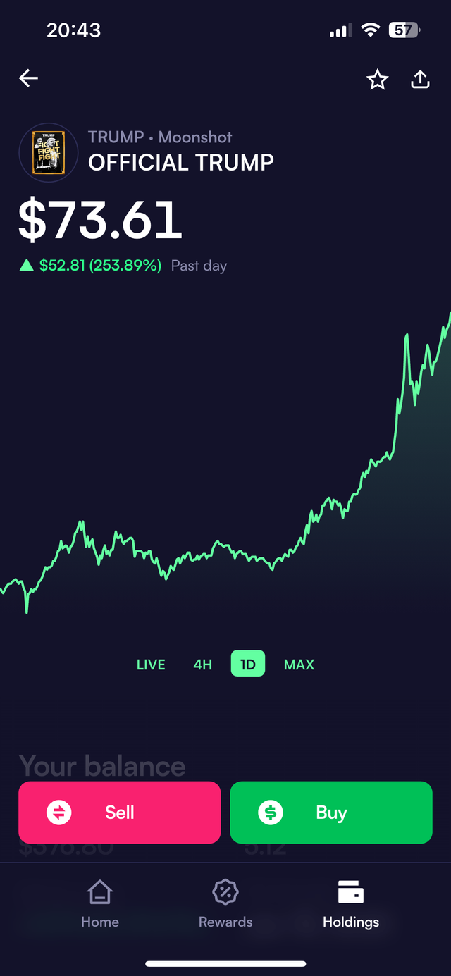 어제 나온 트럼프코인 근황