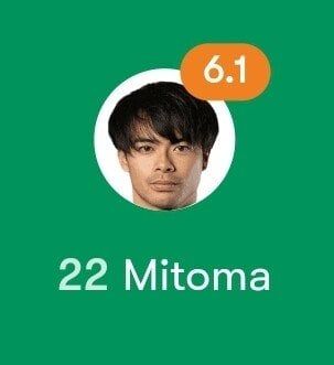 엄청나게 충격적인 미토마 오늘 경기 스탯ㄷㄷㄷㄷ