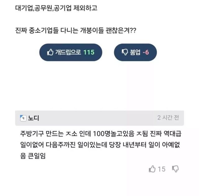 요즘 경기 심상치않다는 중소기업들