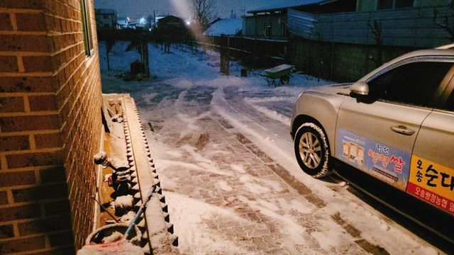 KakaoTalk_20250108_235022451.jpg 눈이 좀 내려서 마당 눈 쓸고 왔네요