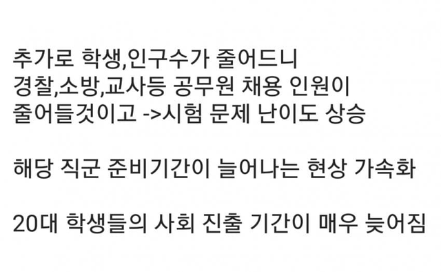 image.png 저출산 고령화가 계속될시 한국의 모습 ㄷㄷㄷㄷㄷㄷㄷㄷㄷ 출산율0.7 로 사회붕괴 될 대한민국