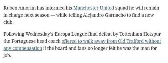 2025-05-24 23;29;11.JPG [온스테인 속보] 아모림 감독 가르나초에게 새구단 찾으라고 통보 ㄷㄷㄷㄷㄷ