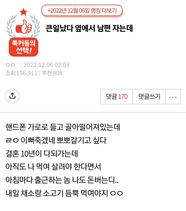 image.png 옆에서 남편 잔다고 큰일났다는 판녀 .jpg