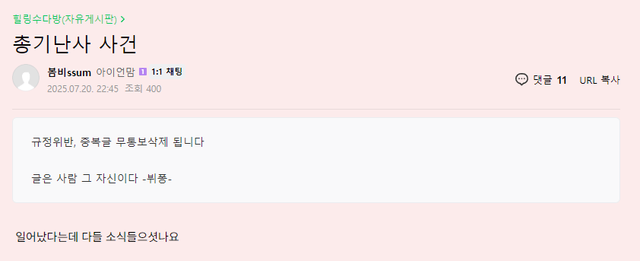 8678239606_486616_d325e6696c299611c07cbc227cc5bcb6.png 송도 맘카페 총기난사 글 삭제됨