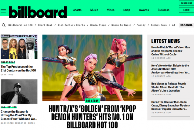 ??? : 아니 케이팝 애니 ost가 빌보드 1위 한다니까요?