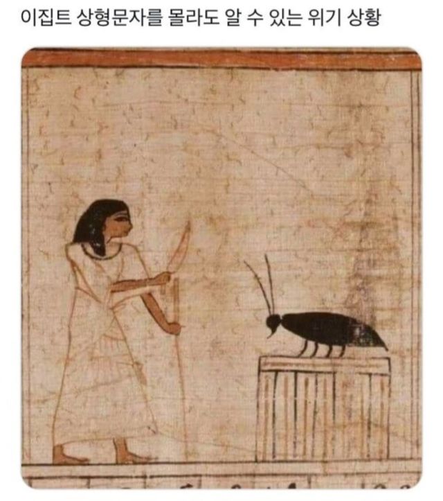 1313.jpg 이집트 상형문자 몰라도 그림으로 알 수 있는 위기 상황