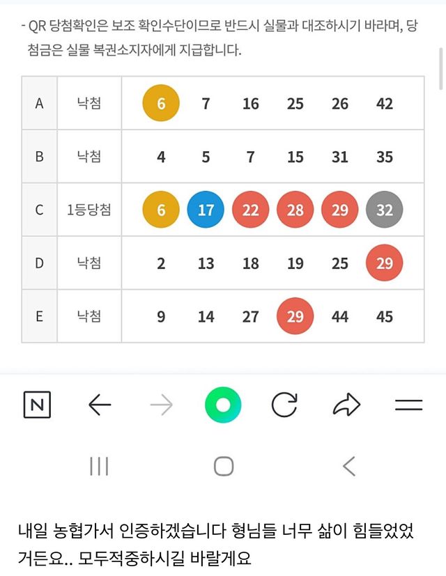 IMG_7403.jpeg 네이버 카페에 올라온 로또1등 인증