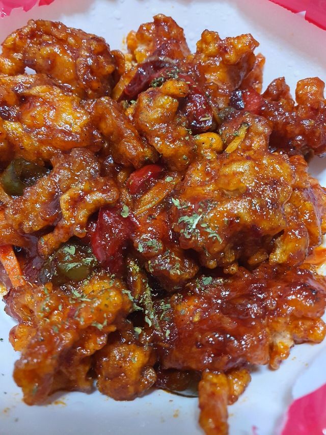 배민 뚜벅이 아저씨가 깐풍기는 살려주셨습니다