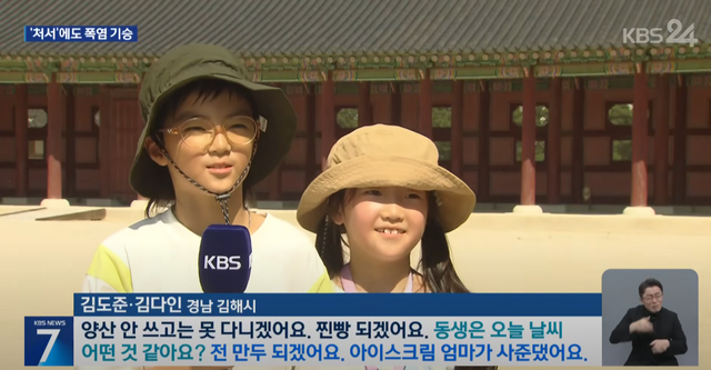 image.png KBS 뉴스 실시간 더위에 찐빵과 만두가 될 것 같다는 남매 ㄷㄷㄷㄷ