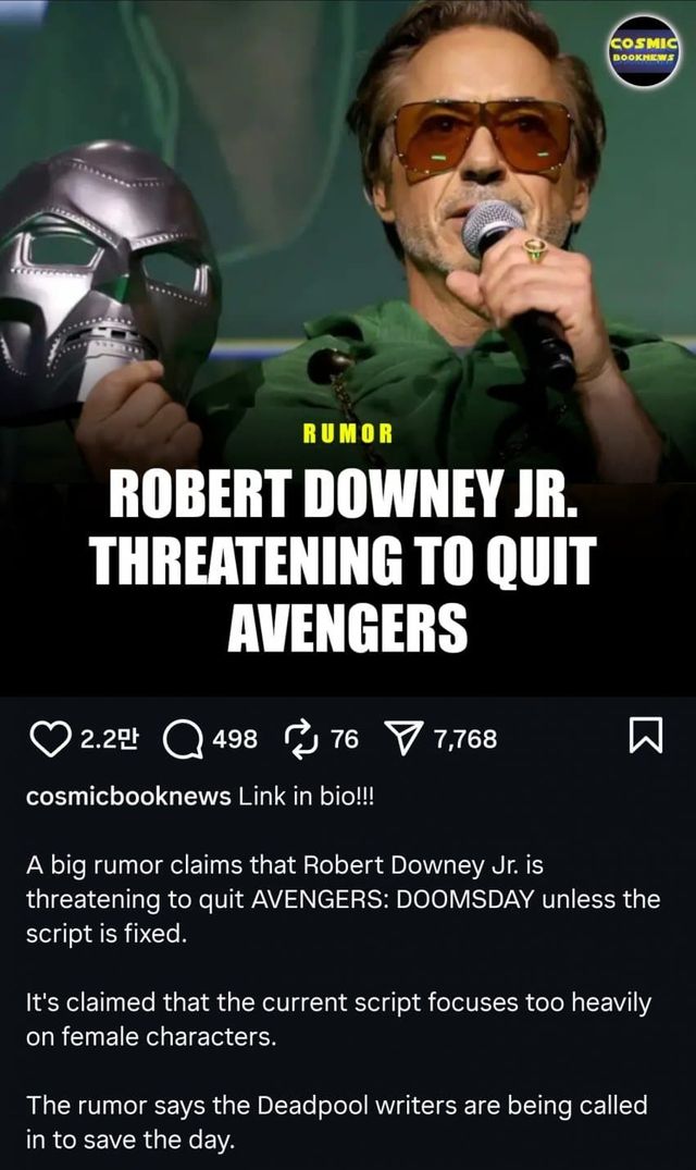 대다주.jpg 로다주와 마블 충돌 심화 ㄷㄷㄷㄷ