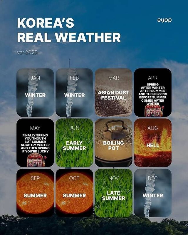 해외에 퍼지고있다는 한국의 진짜 계절