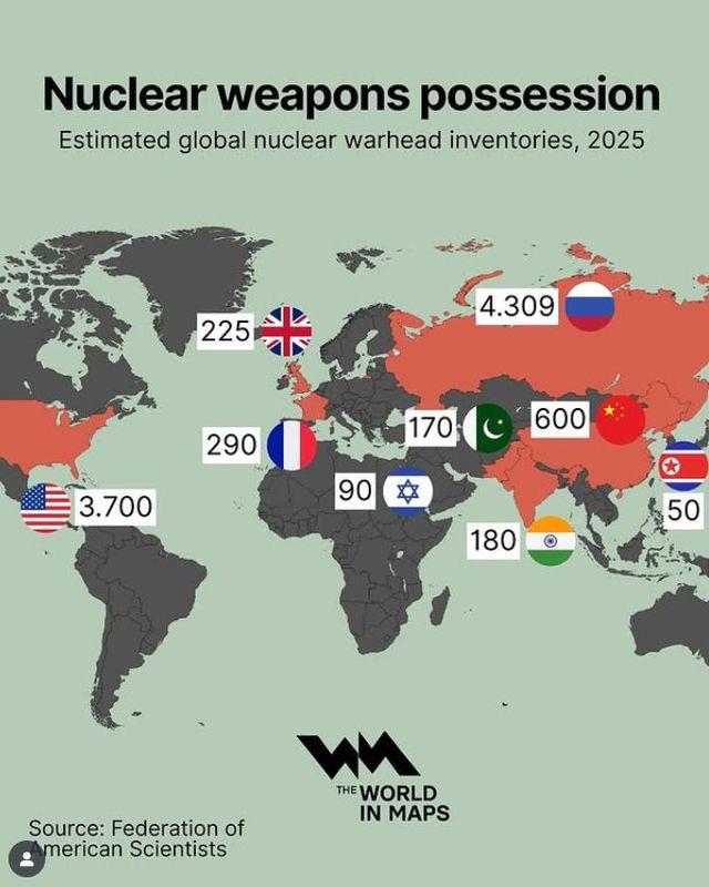 국가별 핵무기 보유 추정 현황JPG